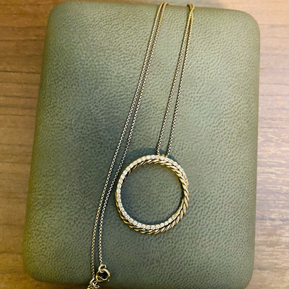 David Yurman pendant with diamonds necklace 100% authentic - Picture 3 of 5